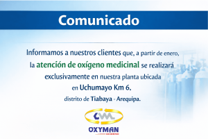 Atención de Oxígeno Medicinal